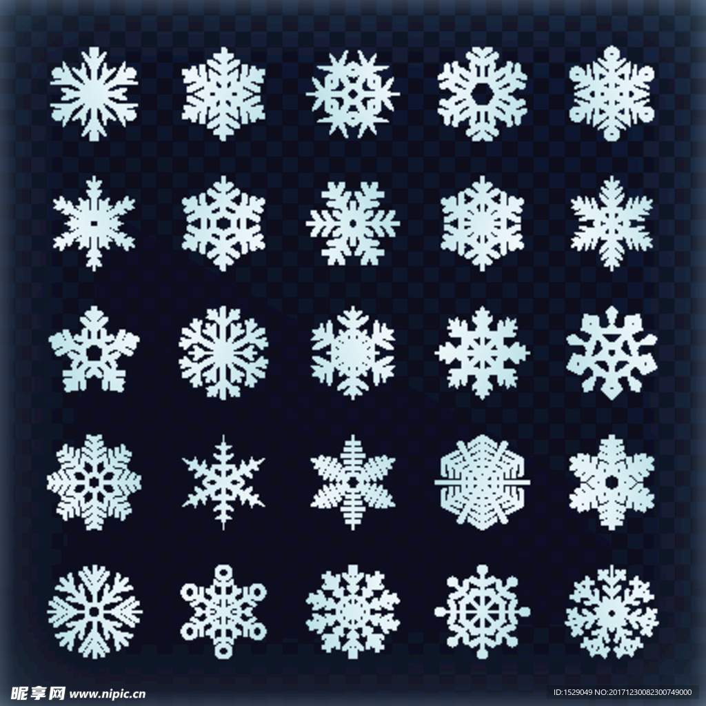 雪花素材矢量
