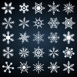 雪花素材矢量