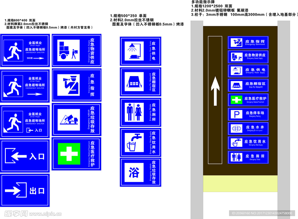 应急指示牌