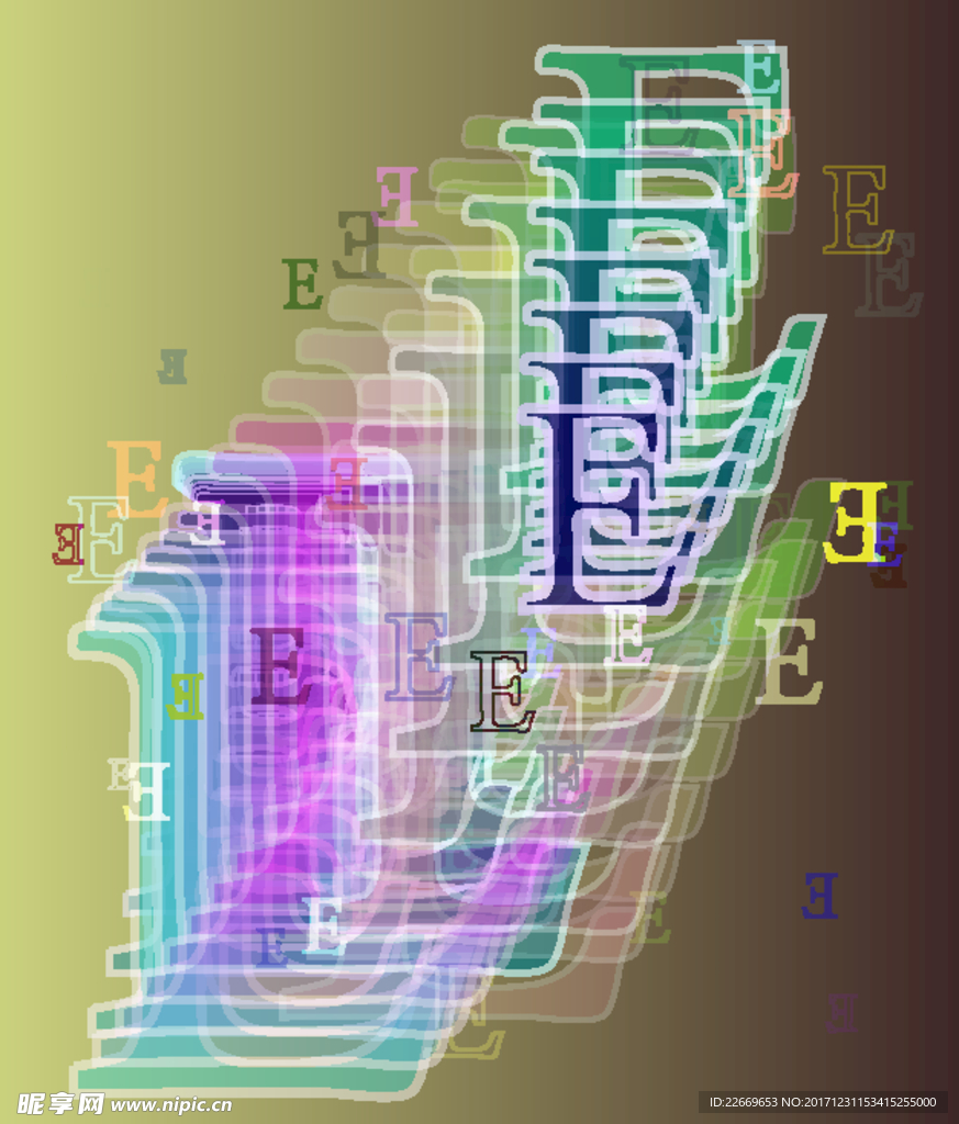 字母背景