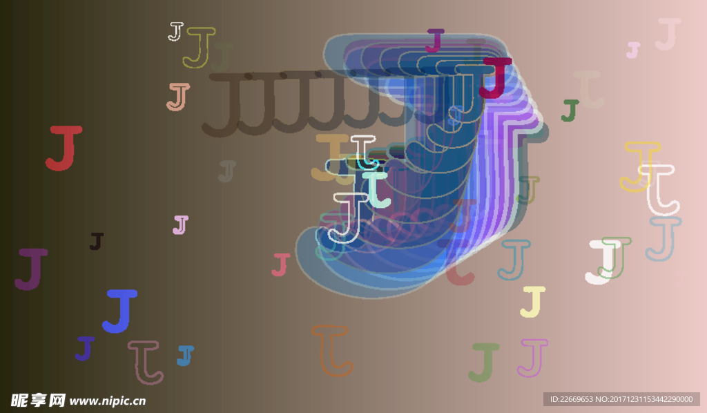 字母背景