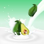 水果奶溅