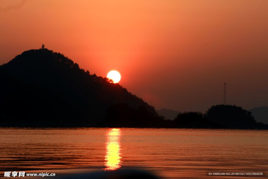 千岛湖日落