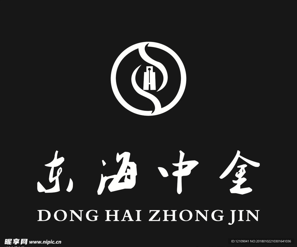 东海中金背景墙logo