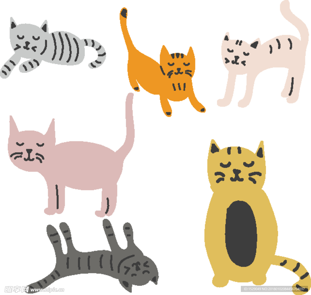 卡通猫素材