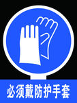 必须戴防护手套