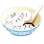 手绘元宵汤圆元素