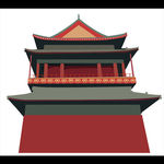 钟楼矢量图