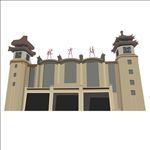 北京站矢量图