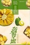 热带水果菠萝蜜促销宣传海报