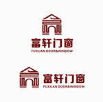 富轩门窗logo