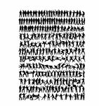 人物动作剪影