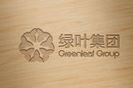 绿叶科技公司LOGO木质形象
