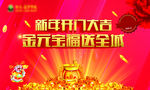 手举牌 元宝