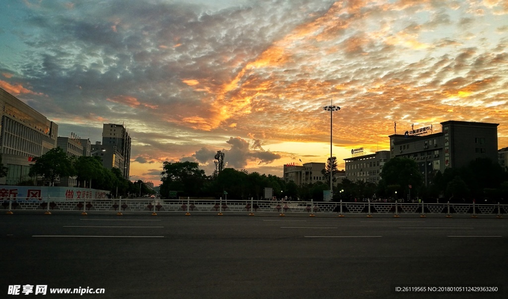 黔阳古城夕阳