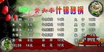 砂锅 价目表 灯箱片