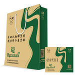 牛皮纸背景礼物手提袋