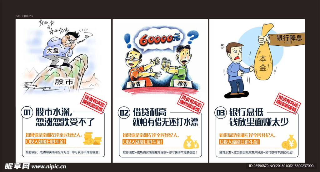 房产投资风险漫画微信稿