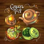 绿茶插画