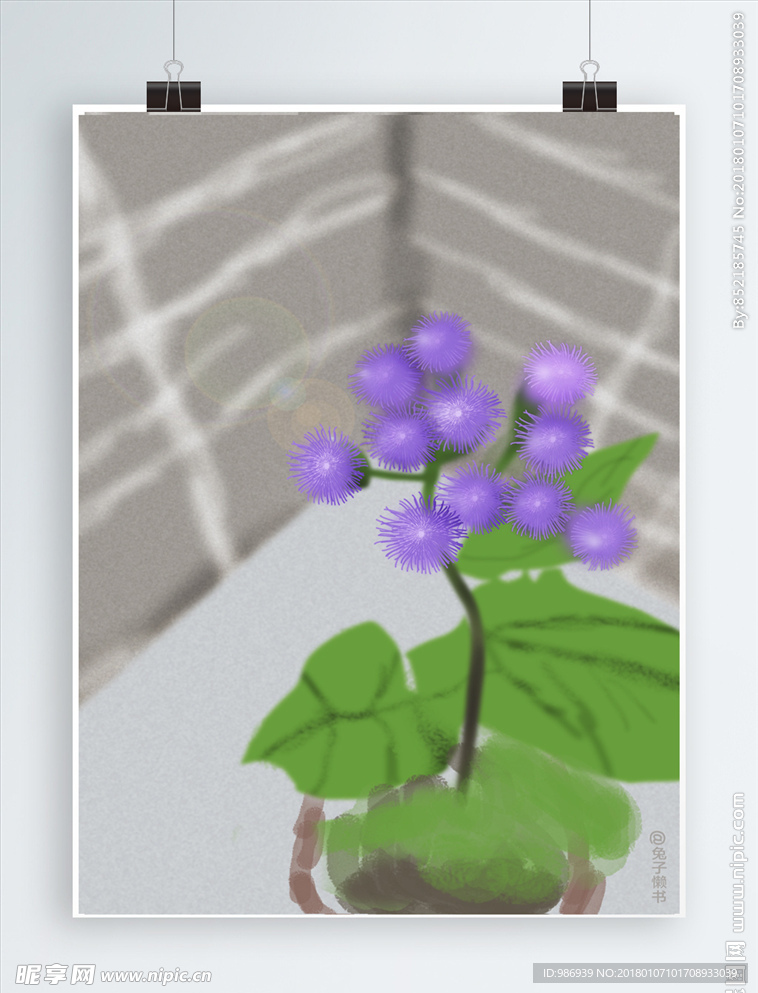 手绘花朵