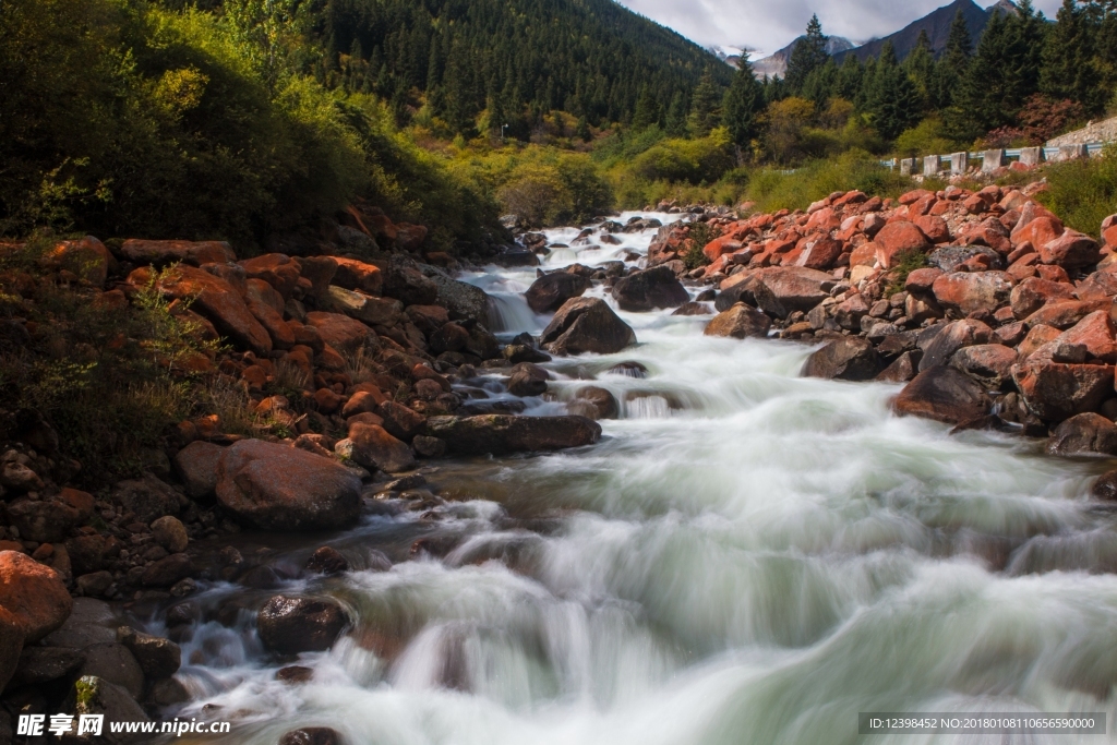 达古冰山风景 山水美景 美景