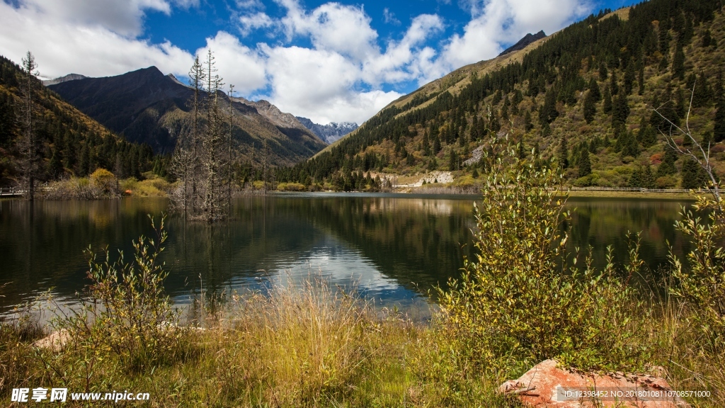 达古冰山风景 山水美景 美景