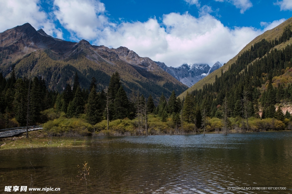 达古冰山风景 山水美景 美景