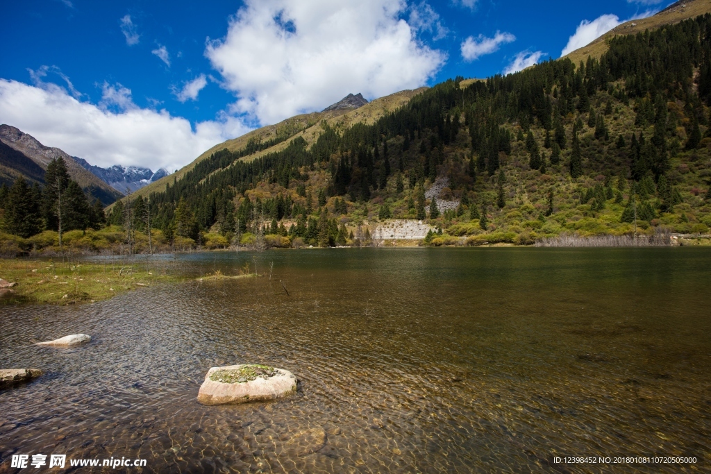 达古冰山风景 山水美景 美景