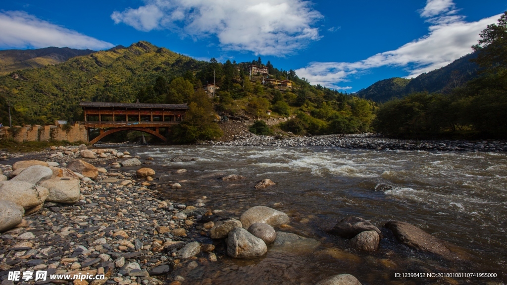 达古冰山风景 山水美景 美景