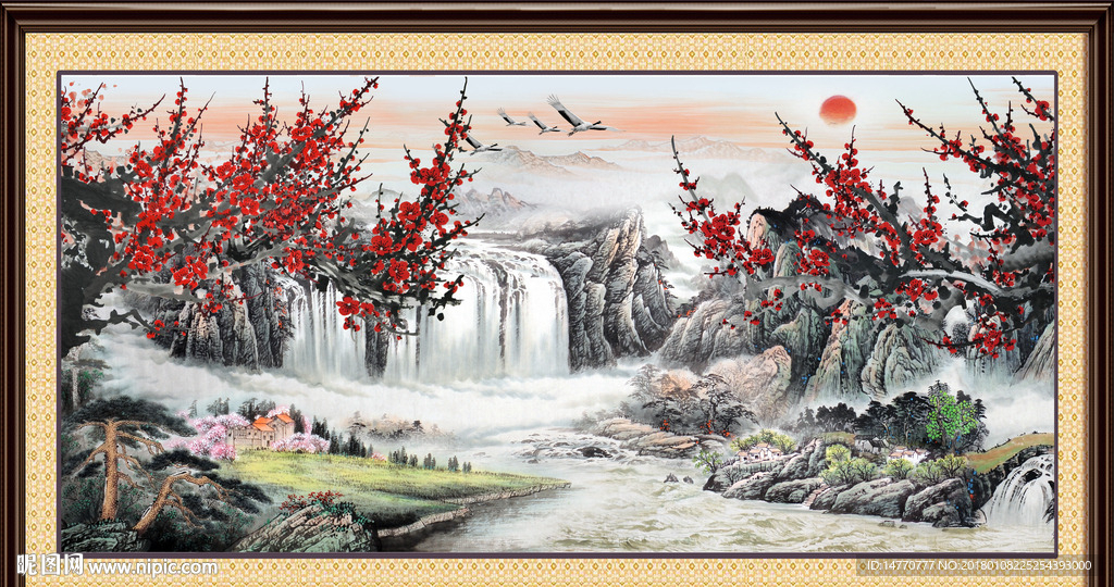 国画梅花