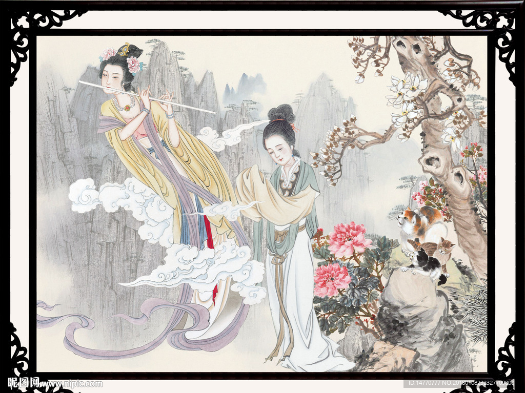 国画仕女图