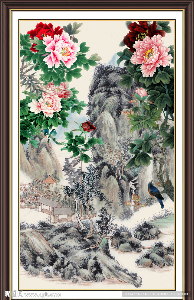 国画牡丹