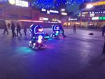 广场游乐场灯光夜景