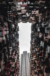 仰望天空背景图片