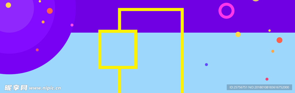 几何banner背景素材