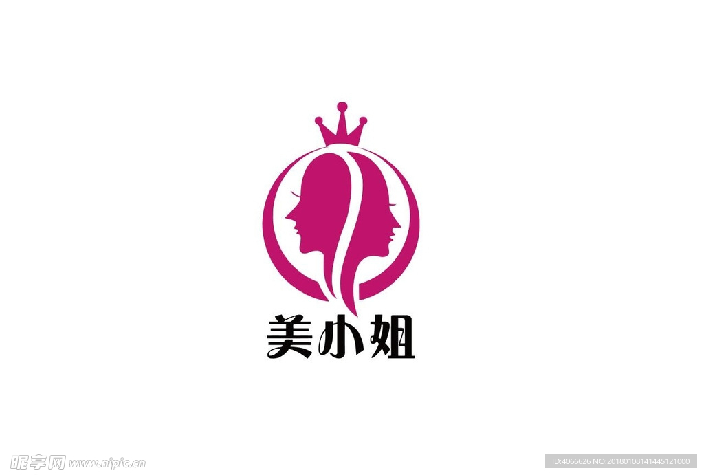 美小姐美容美体logo