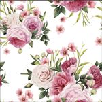 手绘粉色花朵