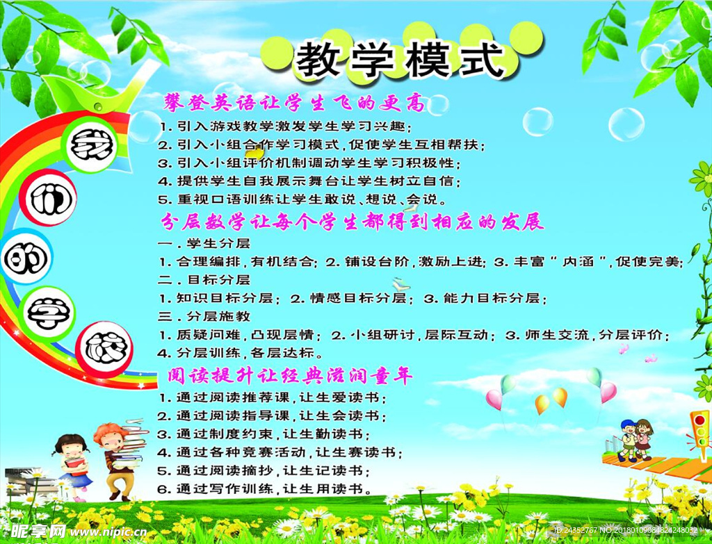 小学管理展板