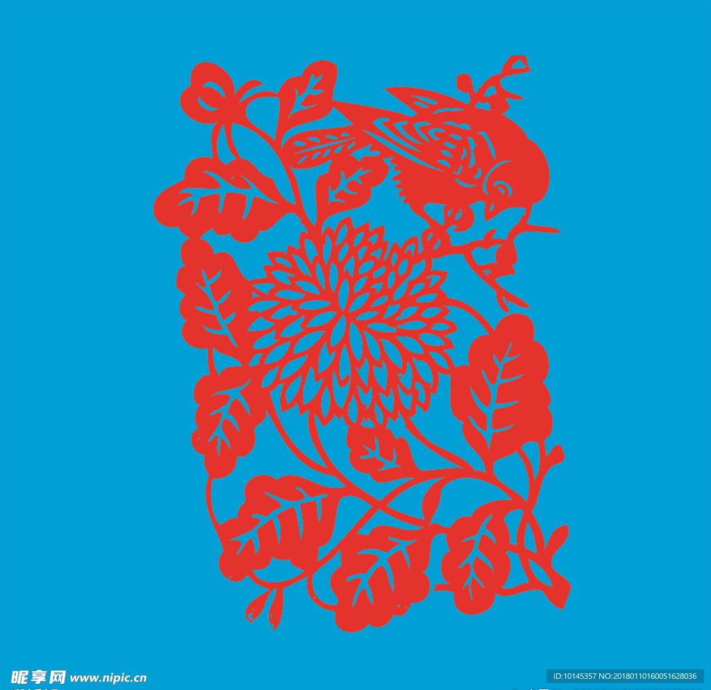 花鸟剪纸