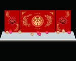 中式婚礼背景