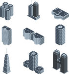 高楼建筑景观矢量图