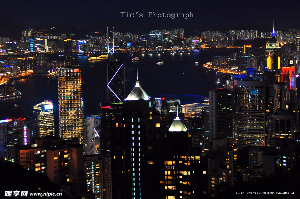 太平山顶夜景