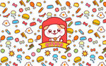 小可爱秋田君卡通桌面壁纸