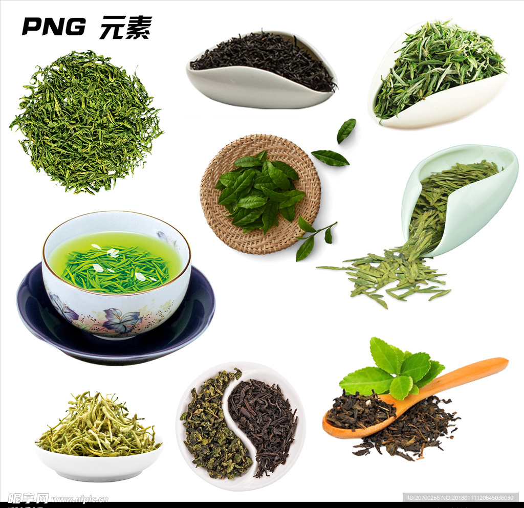 茶叶免扣元素