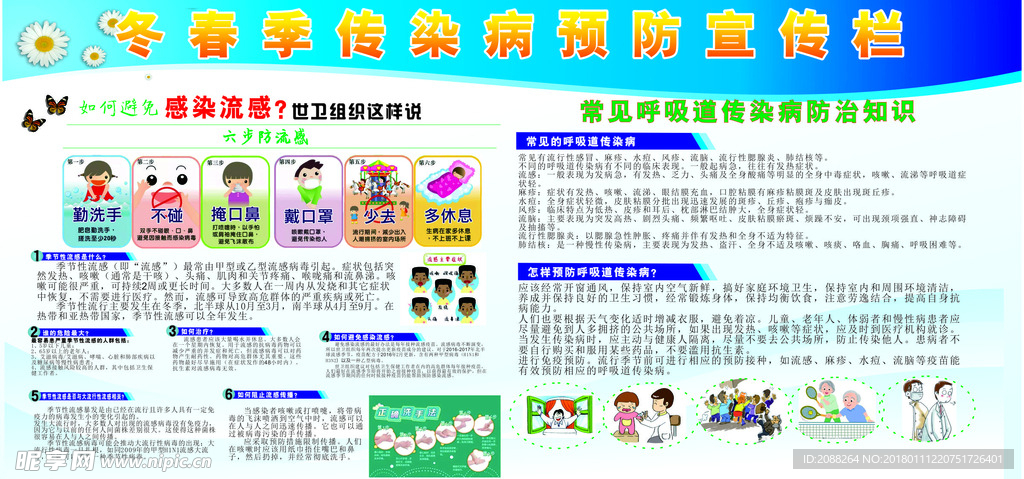 冬春季传染病宣传栏