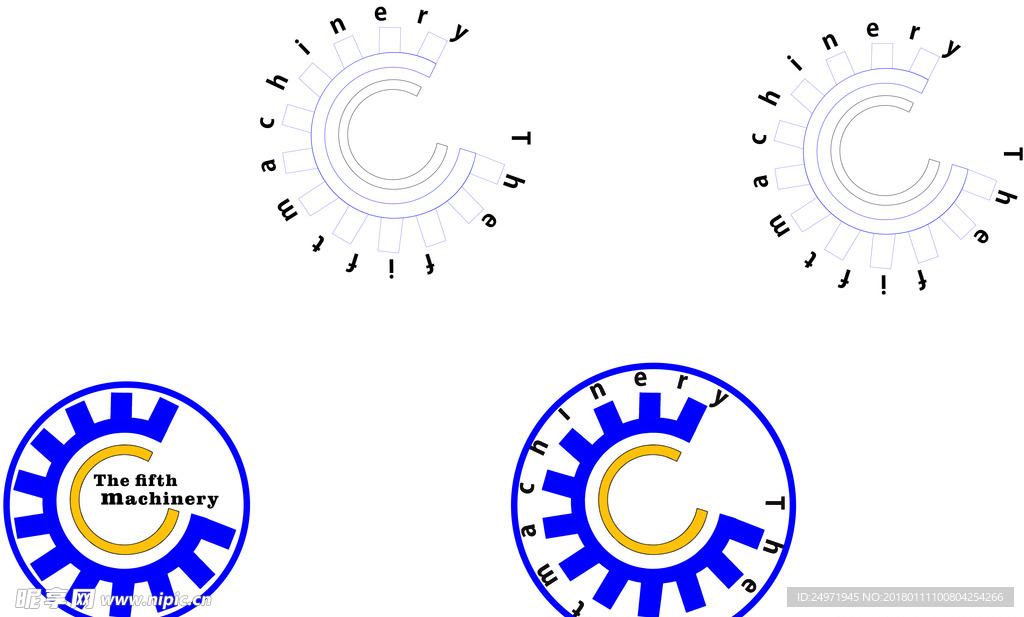 机械logo设计图__企业LOGO标志_标志图标_设计图库_昵图网