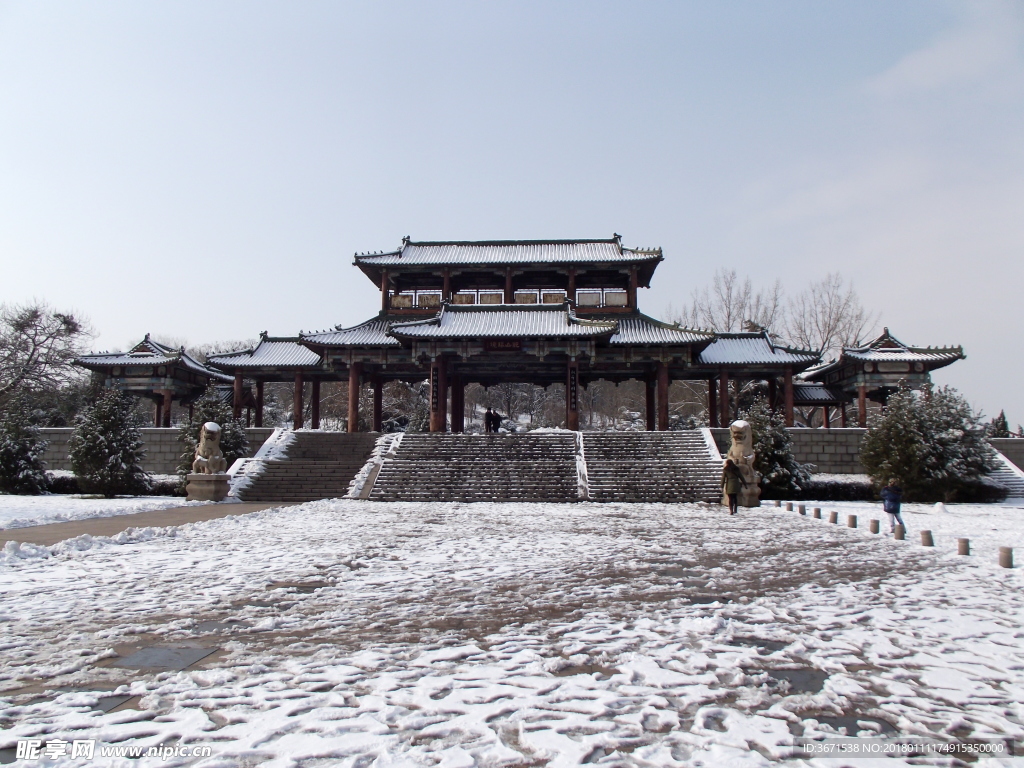 园林雪景