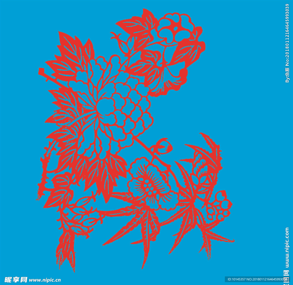 花卉剪纸