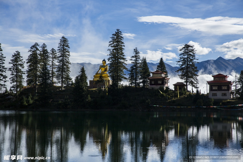 措卡湖风景 山水美景 湖光山色