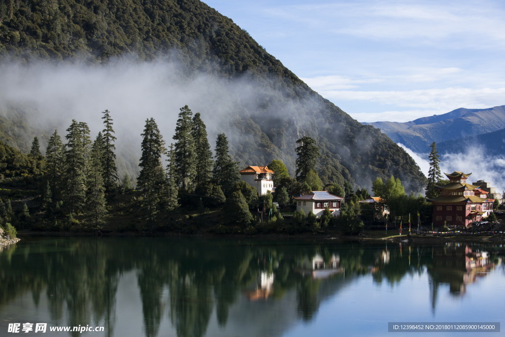 措卡湖风景 山水美景 湖光山色